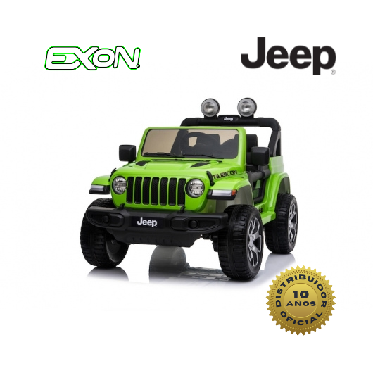 Auto a Batería para Niños Jeep Wrangler Rubicon Verde
